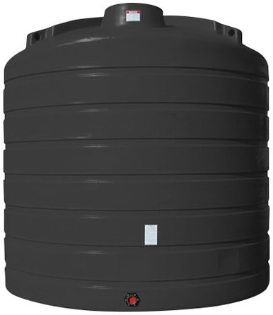 Enduraplas 8000 Gallon Black Vertical Storage Tank