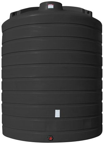 Enduraplas 10000 Gallon Black Vertical Storage Tank