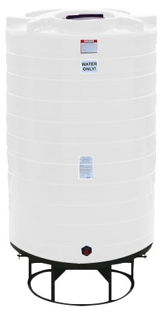 Enduraplas 1100 Gallon White Cone Bottom Tank with Stand