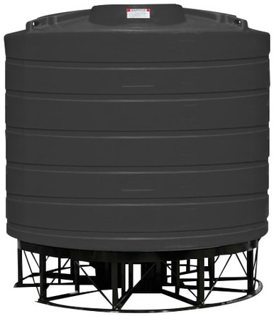 Enduraplas 3200 Gallon Black Cone Bottom Tank