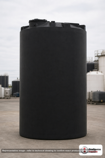 Snyder Industries 4500 Gallon ASTM Black Vertical Storage Tank
