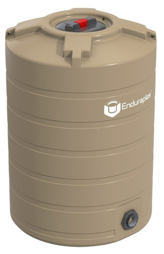 Enduraplas 100 Gallon Beige Vertical Water Storage Tank