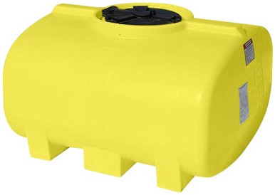 Enduraplas 250 Gallon Yellow Horizontal Leg Tank