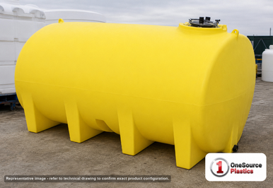 Enduraplas 3200 Gallon Yellow Horizontal Leg Tank