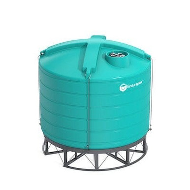 Enduraplas 7000 Gallon 15 Degree Plastic Cone Bottom Tank with Stand