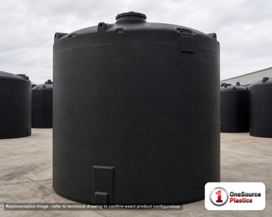 Snyder Industries 8500 Gallon ASTM XLPE Black Heavy Duty Vertical Storage Tank