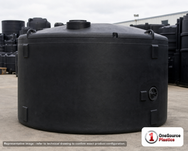 Snyder Industries 7000 Gallon ASTM XLPE Black Vertical Storage Tank