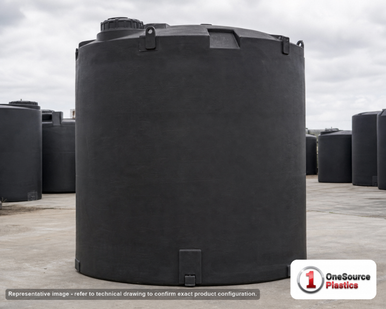 Snyder Industries 9500 Gallon ASTM Black Vertical Storage Tank