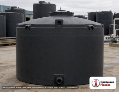 Snyder Industries 7000 Gallon ASTM Black Vertical Storage Tank
