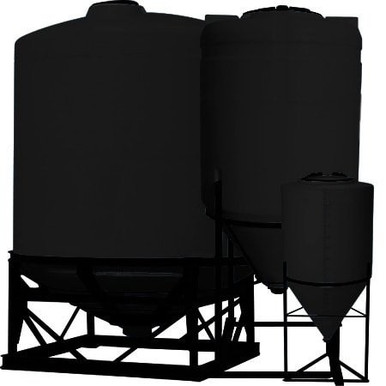 Snyder Industries 5500 Gallon Black Heavy Duty Cone Bottom Tank