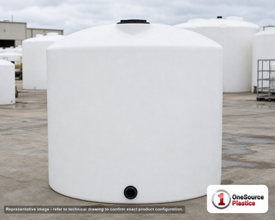 Chem-Tainer 2800 Gallon Vertical Storage Tank - TC9598IC-NAT