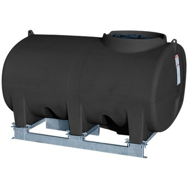 Enduraplas 800 Gallon Black Horizontal Sump Bottom Leg Tank w/ Frame