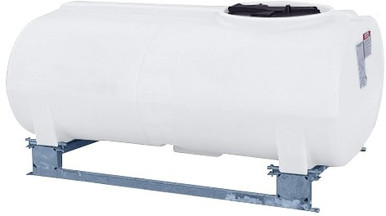 Enduraplas 300 Gallon White Horizontal Sump Bottom Leg Tank w/ Frame