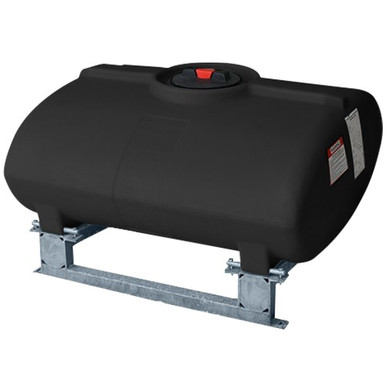 Enduraplas 200 Gallon Black Horizontal Sump Bottom Leg Tank w/ Frame