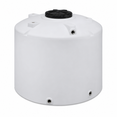 900 Gallon Plastic Vertical Liquid Storage Tank in White