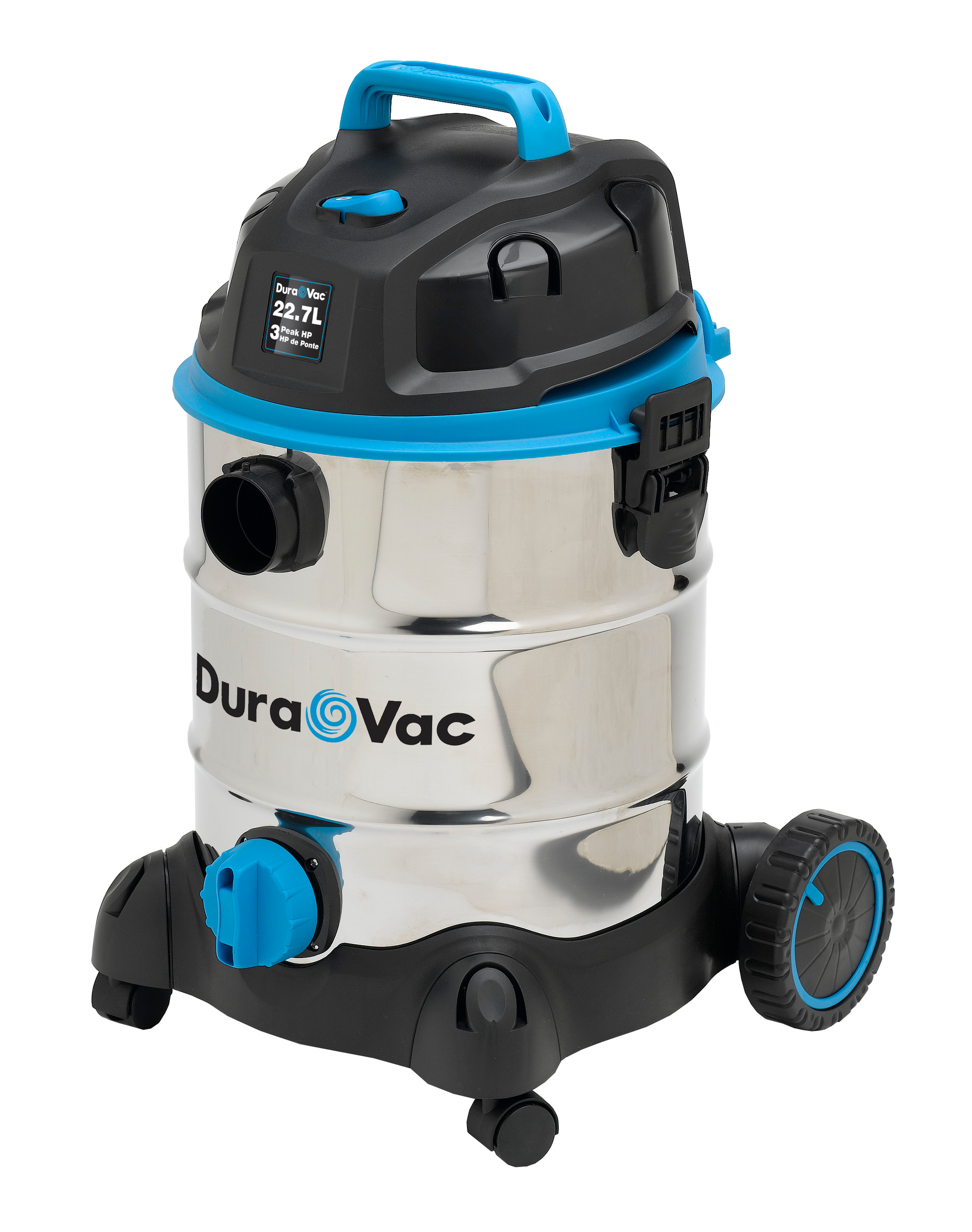 Duravac Wall Mountable Wet/Dry Vac w/Remote Control & 2Stage Motor