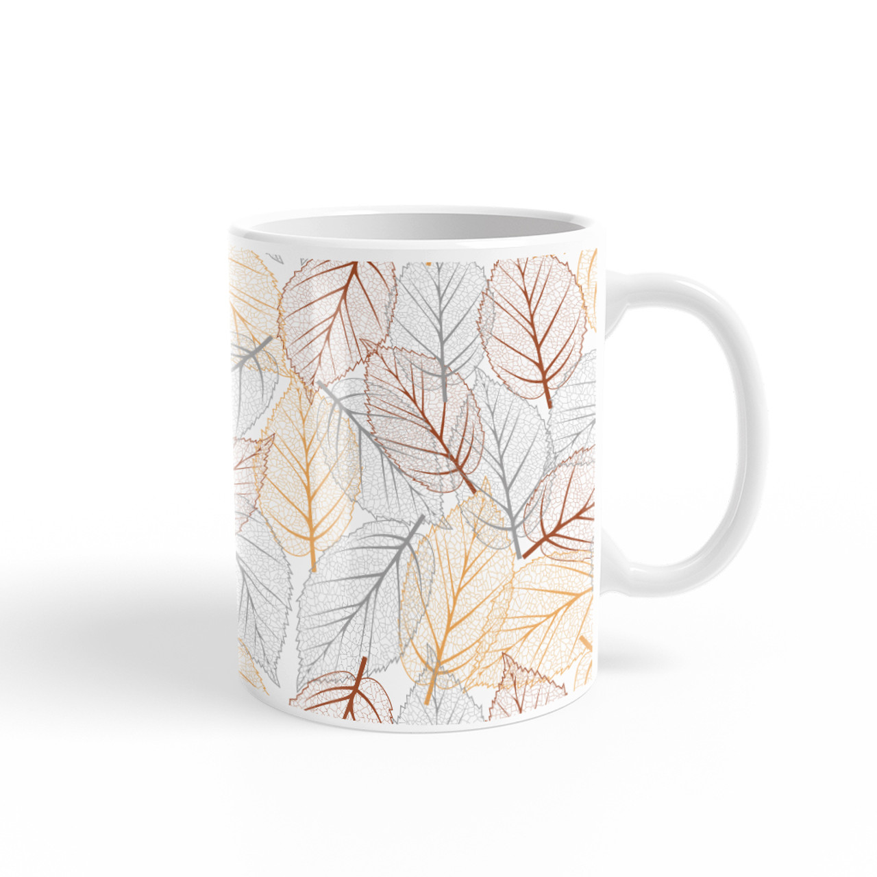 Trendy Leaves Pattern Coffee Mug By Artists Collection - ArtworkFans