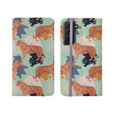 Abstract Tiger Pattern Samsung Folio Case By Artists Collection