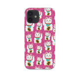 Lucky Cat Pattern iPhone Soft Case By Artists Collection