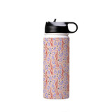 Abstract Animal Skin Pattern Water Bottle By Artists Collection