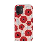 Poppy Flower Pattern iPhone Soft Case By Artists Collection