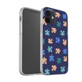 Puzzle Pattern iPhone Soft Case By Artists Collection