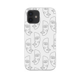 Simple Line  Pattern iPhone Soft Case By Artists Collection