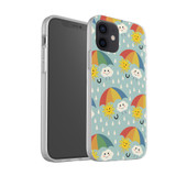 Sun And Cloud Pattern iPhone Soft Case By Artists Collection