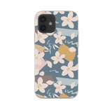 White Flowers Pattern iPhone Soft Case By Artists Collection