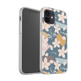 White Flowers Pattern iPhone Soft Case By Artists Collection