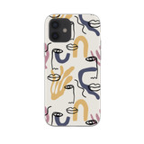 Single One Line Abstract Art iPhone Soft Case By Artists Collection