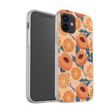 Orange And Peach Pattern iPhone Soft Case By Artists Collection