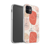 One Line Pattern iPhone Soft Case By Artists Collection