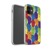 No Racism Pattern iPhone Soft Case By Artists Collection