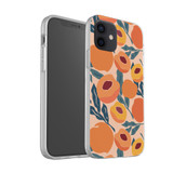 Fresh Peach Pattern iPhone Soft Case By Artists Collection