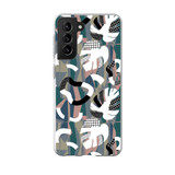 Abstract Inverse Leaves Pattern Samsung Soft Case By Artists Collection