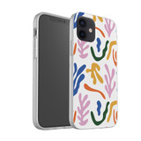 Abstract Plants And Leaves Pattern iPhone Soft Case By Artists Collection