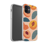 Abstract Design Peach Pattern iPhone Soft Case By Artists Collection