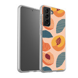 Abstract Design Peach Pattern Samsung Soft Case By Artists Collection