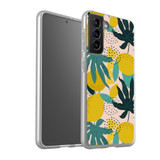 Abstract Tropical Lemons Pattern Samsung Soft Case By Artists Collection