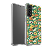 Abstract Green Flower Pattern Samsung Soft Case By Artists Collection