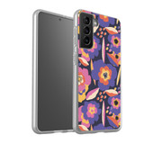 Abstract Flowers Background Samsung Soft Case By Artists Collection