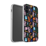 Abstract Flowers And Leaves Pattern iPhone Soft Case By Artists Collection