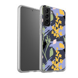 Abstract Yellow Floral Pattern Samsung Soft Case By Artists Collection