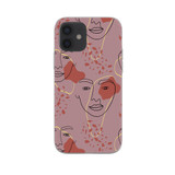 Abstract Face Pattern iPhone Soft Case By Artists Collection
