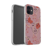 Abstract Face Pattern iPhone Soft Case By Artists Collection