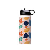 Abstract Fall Pattern Water Bottle By Artists Collection