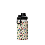 Abstract Feather Pattern Water Bottle By Artists Collection