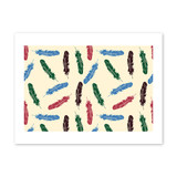 Abstract Feather Pattern Art Print By Artists Collection