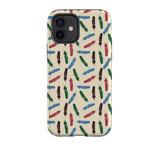 Abstract Feather Pattern iPhone Tough Case By Artists Collection